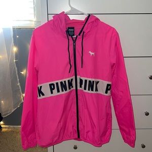 PINK victoria’s secret rain jacket